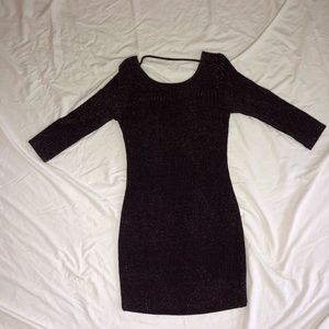 Long sleeve sparkly formal dress